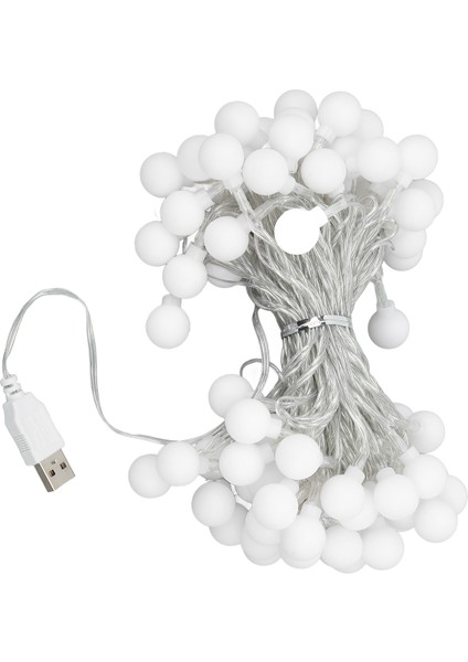 Carba Tan LED Dize Işıklar 32 Ft USB Şarj Su Geçirmez Yuvarlak Iki Modlu Açık Havada Kamp (Yurt Dışından) fırsatları