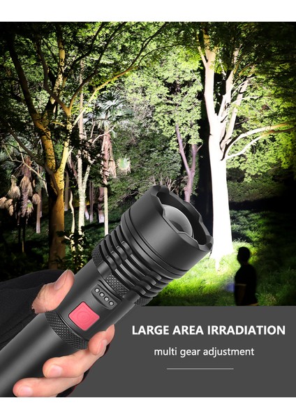 Xhp 50 LED El Feneri USB Şarj Edilebilir Orch, Açık Hava Kampı Için Pilli (Yurt Dışından) indirimleri