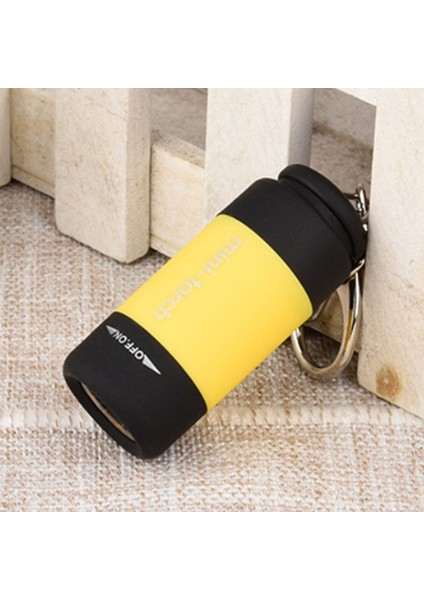 USB El Fenerleri Mini LED El Feneri Anahtarlık Taşınabilir Torch Açık Gece Lambası Kamp Çalışması Için El Feneri (Yurt Dışından)