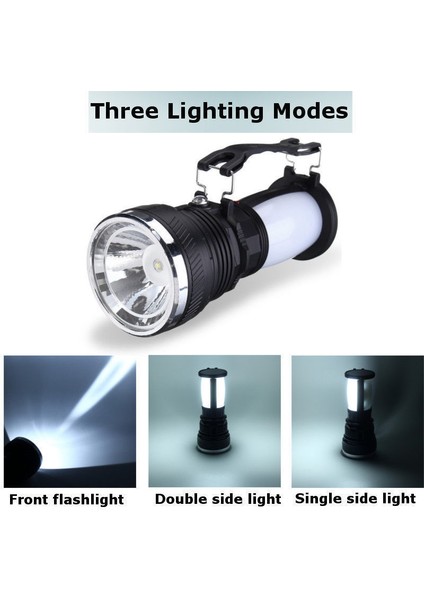 Güneş Enerjili Şarj Edilebilir LED El Feneri Kamp Çadırı Işık Fener Lambası (Yurt Dışından) indirimleri