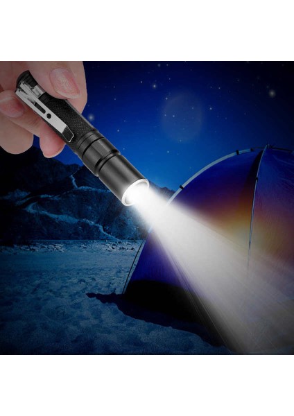 Mini Taşınabilir LED Kalem Klip El Feneri Teleskopik Zoom Işıklı Fener Lambası Açık Kamp Için (Yurt Dışından) fiyatları