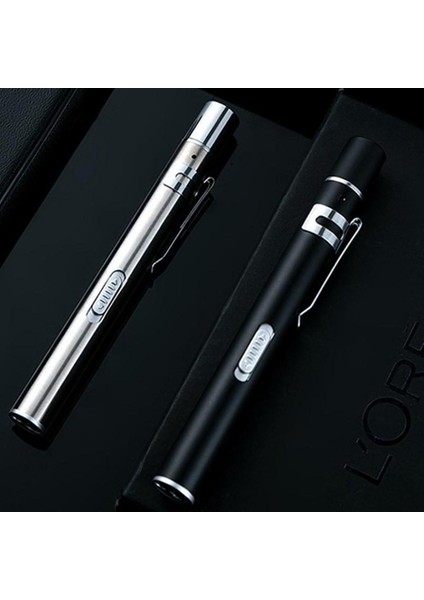 Taşınabilir Çift Işık Kaynağı LED Paslanmaz Çelik Tıbbi Hemşirelik Penlight Tıp Öğrencileri Doktorlar Için El Feneri (Yurt Dışından)