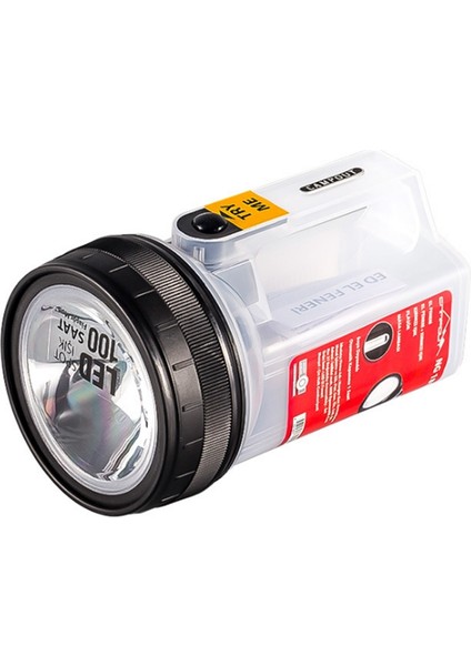 Campout Dış Mekan Çok Fonksiyonlu LED El Feneri Enerji Tasarruflu Süper Parlak Kamp Işık Su Geçirmez Taşınabilir Projektör (Yurt Dışından)