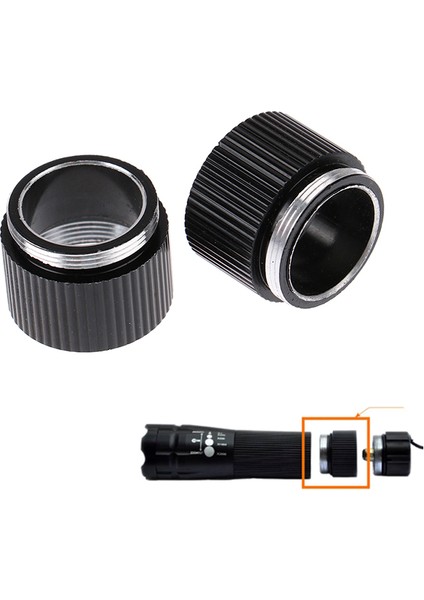 Parlak El Feneri Için 2 Adet Uzatma Halkası Tüp 18650 Lityum Pil Lamba Tutucu Dere (Yurt Dışından) fırsatları