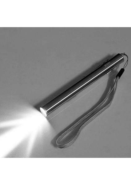 USB Şarj Edilebilir LED El Feneri Güçlü Mini LED Torch Su Geçirmez Tasarım-Gümüş (Yurt Dışından) indirimleri