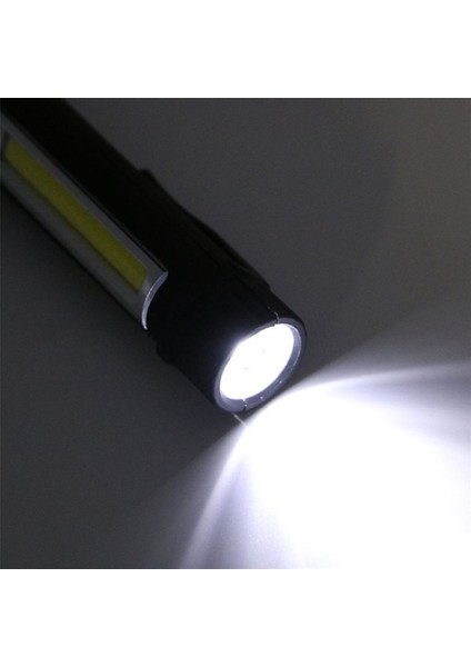 1000 Lümen Mini Fenerler Çalışma Muayene Meşaleleri Cob LED Çok Fonksiyonlu Bakım El Feneri Manyetik Tabanlı El Feneri - Siyah (Yurt Dışından) indirimleri