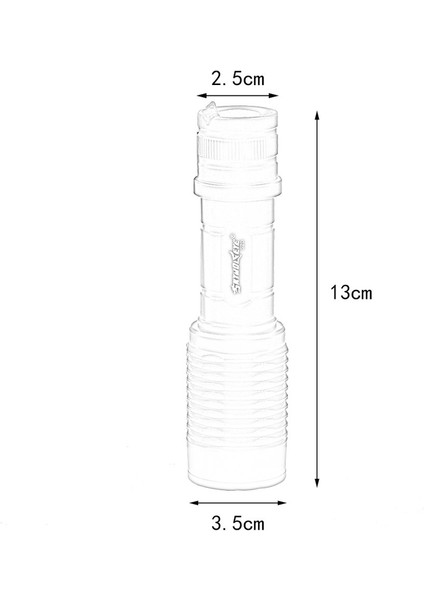 Skywolfeye 240-350LM T6 Odak Ayarlanabilir Dış Mekan 5 Modlu LED El Feneri (Yurt Dışından) fırsatları