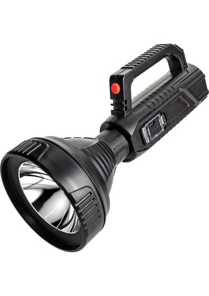 LED El Feneri Vurgu Projektör Kamp Aydınlatma Fener USB Hızlı Şarj Akıllı Pil Ekranı (Yurt Dışından)