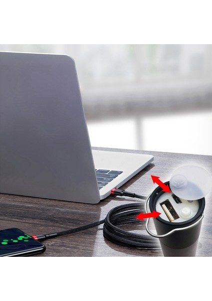 LED Işık Taşınabilir El Feneri 6 Modu Odak Torch Taşınabilir Strobe Lamba Fener USB Şarj Torch Fener Kamp Için Siyah (Yurt Dışından)