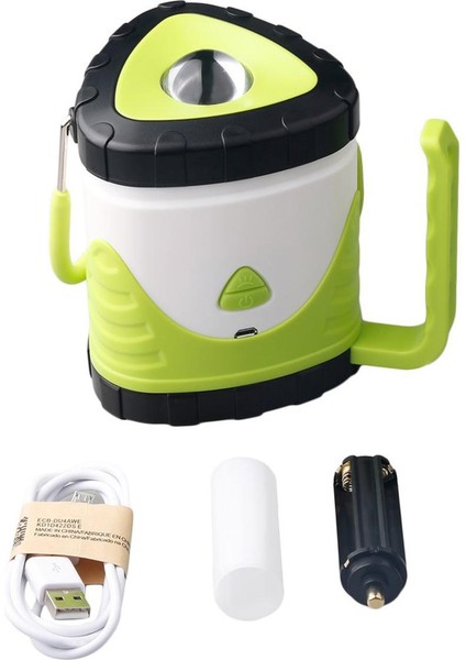 Benzersiz Taşınabilir LED Aydınlatma El Feneri Kamp Fener Açık Lamba Hediye-Yeşil (Yurt Dışından)