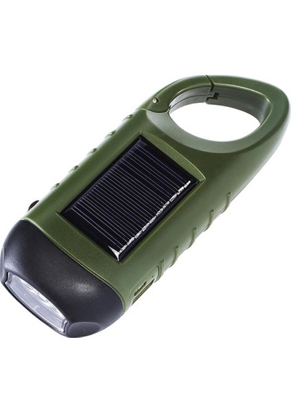 Taşınabilir LED El Feneri El Krank Dinamo Torch Fener USB Şarj (Yurt Dışından)