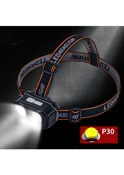 【rongcai】 Açık Kamp Taşınabilir Mini P30 + Smd LED Far USB Şarj Balıkçılık Farları El Feneri Unıace (Yurt Dışından) fiyatları
