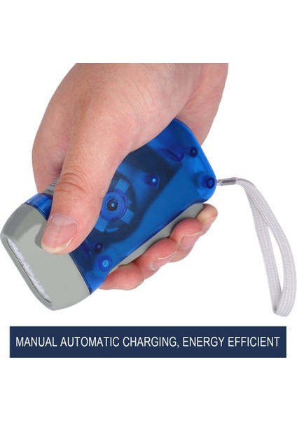 LED Dinamo Kurmalı El Feneri Torch Işığı El Basın Krank Nr Kamp (Yurt Dışından) fırsatları