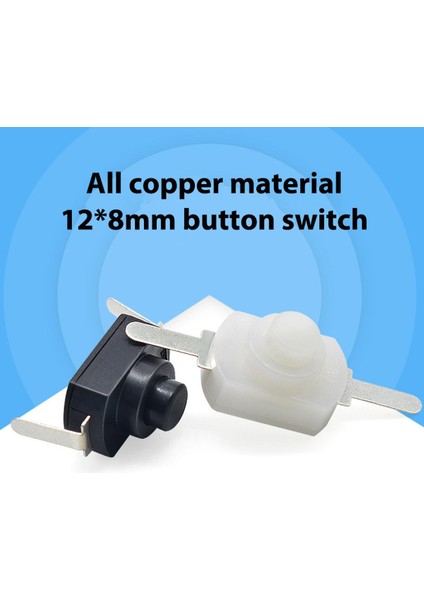 1208YD El Feneri Anahtarı 2 Pinli Siyah ve Beyaz Düğme Anahtarı Kontrol Anahtarı Creek (Yurt Dışından) fiyatları