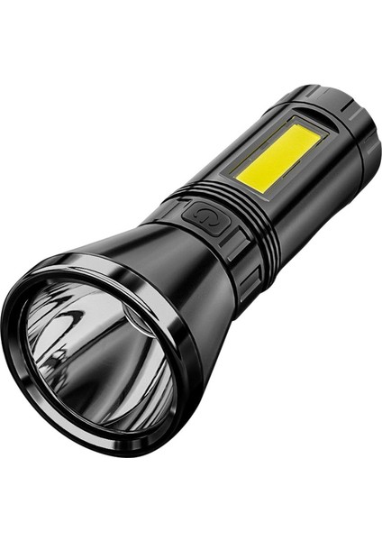 Mini Şarj Edilebilir LED El Feneri Sb Şarj Edilebilir Su Geçirmez Lamba Ultra Parlak Cob Kampla Çalışma (Yurt Dışından)