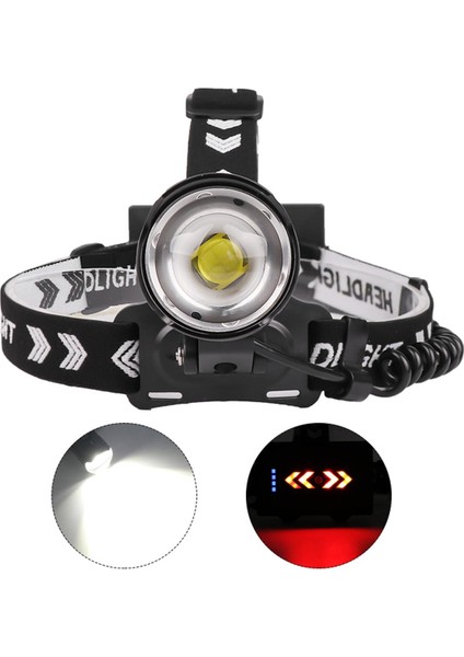 Lumiparty 8000 Lümen XHP90 LED Far Balıkçılık Kamp Yüksek Güç Lambası Zumlanabilir USB Meşaleler El Feneri (Yurt Dışından)