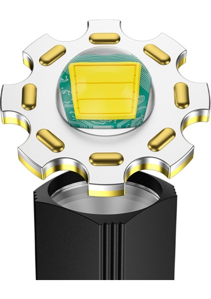 Flyeer Mini Parlak El Feneri LED Alüminyum Alaşımlı Çok Fonksiyonlu USB Şarj Edilebilir Taşınabilir Dış Mekan Küçük El Feneri (Yurt Dışından)