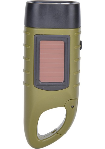 El Krank El Feneri Şarj Edilebilir Dinamo Acil Işık LED Güneş Enerjili Taşınabilir Kamp Lambası Tırmanma Yürüyüş Için Yedek (Yurt Dışından)