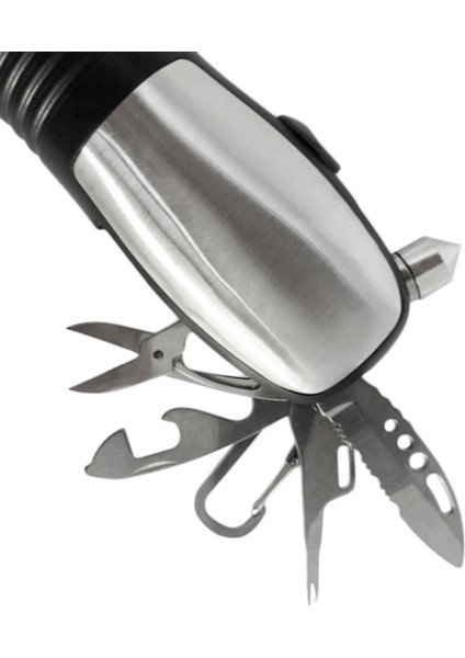 Yeni Taşınabilir 6'sı 1 Arada Çok Fonksiyonlu El Feneri ve Acil Durum Alet Seti Gümüş (Yurt Dışından) indirimleri