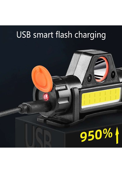 USB Şarj Edilebilir LED Far Güçlü Cob Far El Feneri Torch Su Geçirmez Dere (Yurt Dışından) fiyatları