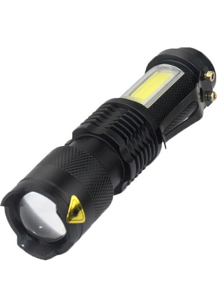 LED El Feneri Taşınabilir Q5 + Torch Mini Ayarlanabilir Zoom Odak Flaş Işığı Su Geçirmez Penlight Aydınlatma Fener Kamp Lambası (Yurt Dışından) fiyatları
