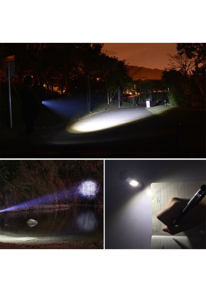 LED El Feneri Taşınabilir Q5 + Torch Mini Ayarlanabilir Zoom Odak Flaş Işığı Su Geçirmez Penlight Aydınlatma Fener Kamp Lambası (Yurt Dışından) indirimleri
