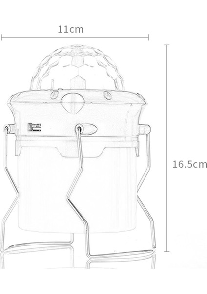 Te Açık Kamp Ekipmanları Parti Için Mükemmel Ktv Düğme Anahtarı Şarj Sahne Fener Renkli Şarj Kamp Yumuşak Işık (Yurt Dışından) modelleri