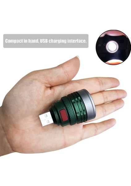 Ultra Parlak Taşınabilir USB El Feneri Mini Yakınlaştırılabilir 3 Mod USB Flaş Işıklı Fener Fener USB Arayüzü Güç Bankası ile Güç (Yurt Dışından) modelleri