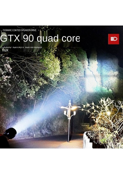 Dört Çekirdekli Parlak LED El Feneri Güçlü Işık Şarj Edilebilir Süper Parlak (Yurt Dışından) indirimleri