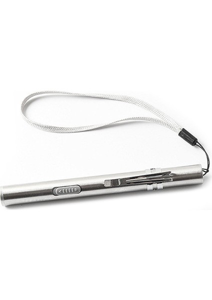 LED Su Geçirmez Kamp USB Şarj El Feneri Tıbbi Cerrahi Acil Yeniden Kullanılabilir Cep Kalem Işık Torch Sarı Işık (Yurt Dışından)