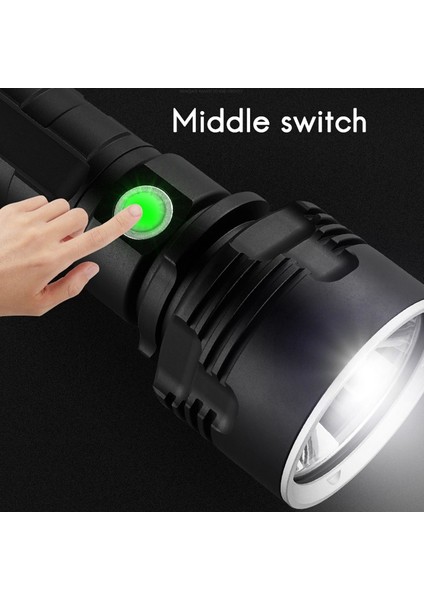 Yüksek Güç LED El Feneri Şarj Edilebilir El Fenerleri 3 Modları Kamp Için El Feneri Açık Acil Yanıp Sönen (Yurt Dışından) modelleri