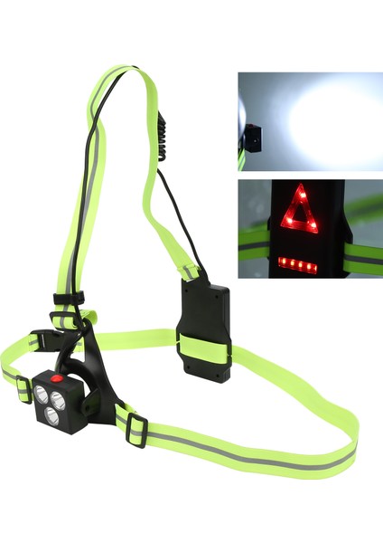 Gece Çalışan Işık USB Şarj Edilebilir Uyarı Lambası LED Koşu Güvenliği Abs (Yurt Dışından) fırsatları