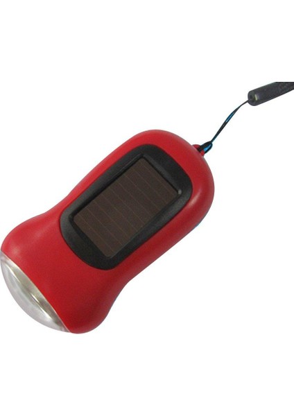 Mini Güneş Enerjili El Krank El Feneri Şarj Edilebilir LED Torch Işığı (Yurt Dışından) fırsatları