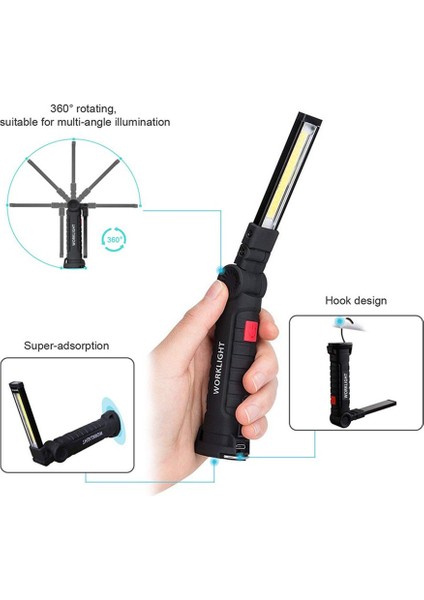 Çalışma Işığı Araba Bakım El Çalışma Işığı Mıknatıslı Katlanabilir Çok Fonksiyonlu (Yurt Dışından) indirimleri