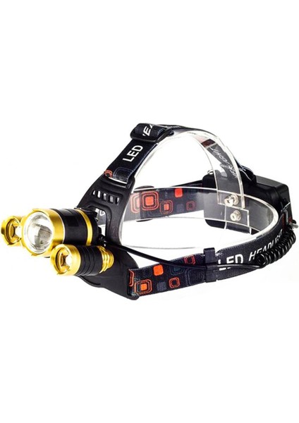 Ayarlanabilir T6 LED Far Ipx4 Su Geçirmez Kısılabilir Uzun Menzilli Projektör (Yurt Dışından)