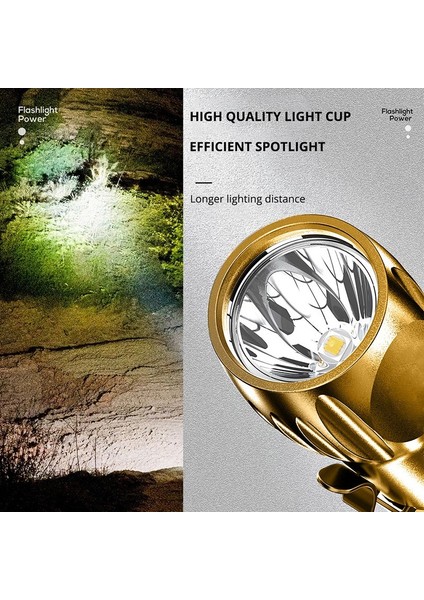 3 Aydınlatma Modu LED El Fenerleri USB Şarj Edilebilir Sabit Odaklı Flaş Işığı Taşınabilir Mini Torch Ipx6 Su Geçirmez El Fenerleri (Yurt Dışından) fırsatları