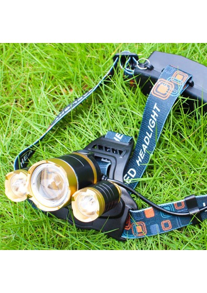 Ayarlanabilir T6 LED Far Ipx4 Su Geçirmez Kısılabilir Uzun Menzilli Projektör - Altın (Yurt Dışından) indirimleri