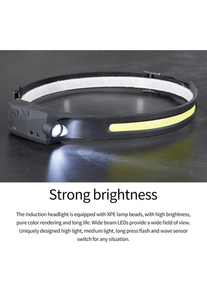 Far Parlak Cob Çok Fonksiyonlu El Sensörü USB El Feneri Kafa Lambaları (Yurt Dışından) fiyatları