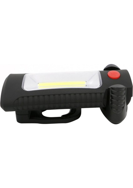 Çok Fonksiyonlu Taşınabilir Cob LED Manyetik Katlanır Kanca Çalışma Muayene Işığı El Feneri Torch Lanterna Lamba, Siyah (Yurt Dışından) modelleri