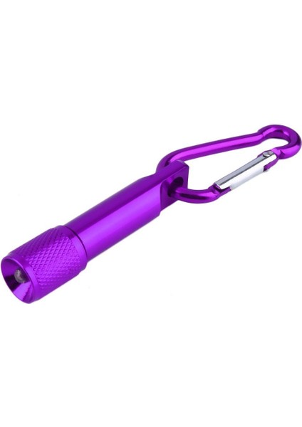 Mini Cep Taşınabilir Anahtarlık Anahtarlık LED Kamp El Feneri Torch Lambası Işık Mor (Yurt Dışından) fırsatları