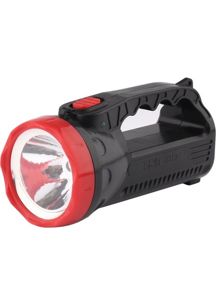 Dış Mekan LED Parlak Şarj Güçlü Işık El Feneri Torch Işığı Bir Lamba Kafa-Siyah ve Kırmızı (Yurt Dışından) fiyatları