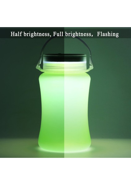 Güneş Paneli Veya USB Kablosu ile Şarj Edilebilir LED Silikon Fener (Yurt Dışından) modelleri