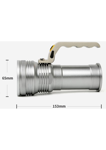 Şarj Edilebilir Alüminyum Alaşımlı El Feneri Taşınabilir Projektör Ev Açık Su Geçirmez Süper Parlak LED Projektör Abd Plug (Yurt Dışından) modelleri
