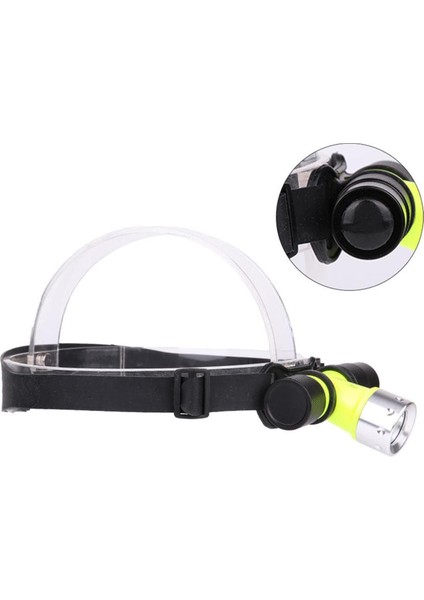 500LM LED Sualtı Su Geçirmez Dalış Far Dalış El Feneri Başkanı Işık Lambası Torch (Yurt Dışından)