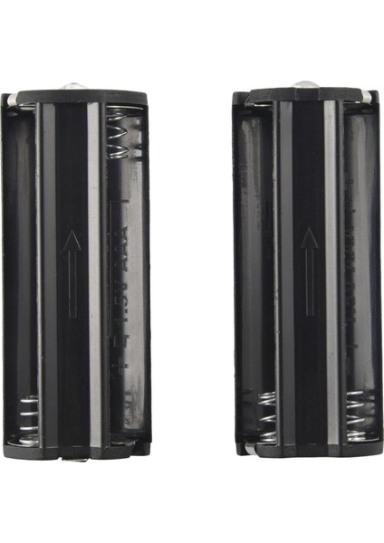 3 x 1.5V Aaa Piller El Feneri Torch Için 2 Adet Siyah Tutucu (Yurt Dışından)