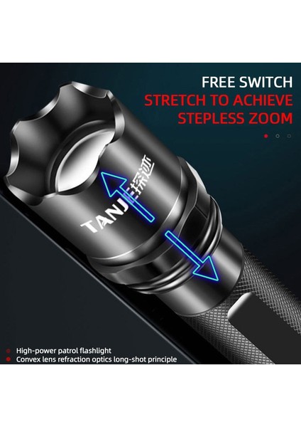 Taşınabilir Çok Fonksiyonlu Açık LED Projektör Işık El Feneri Arama Lambası Açık Avcılık Kamp Için (Yurt Dışından) fırsatları