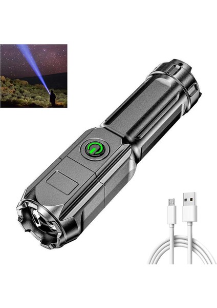 Flaş Işığı Güçlü LED Işık Şarj Edilebilir Zoom Dev Parlak Ev Kamp (Yurt Dışından) fırsatları