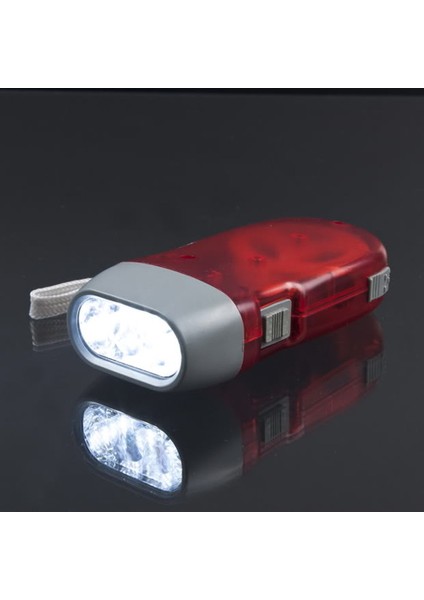 Ma 3 LED Dinamo Kurmalı El Feneri Torch Işığı El Basın Krank Nr Kamp-Kırmızı (Yurt Dışından) fırsatları