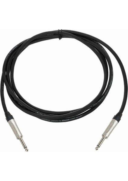 Neutrik Enstruman - Hoparlör Kablosu Mono Jak - Mono Jak Siyah 8 metre