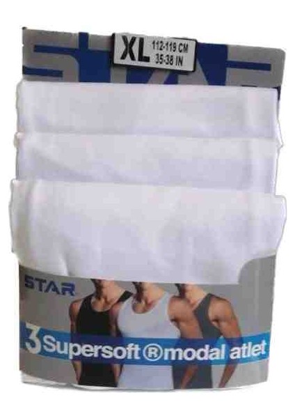 3 Lü Star Erkek Süpersoft Modal Atlet